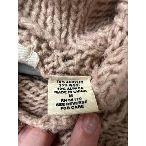 Sleeping On Snow Pink Multi Colorblock Sweater Sz M - Picture 3 of 4